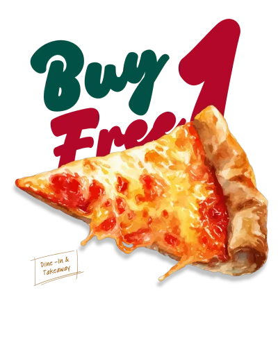 Buy 1 Get 1 Free on pizzas