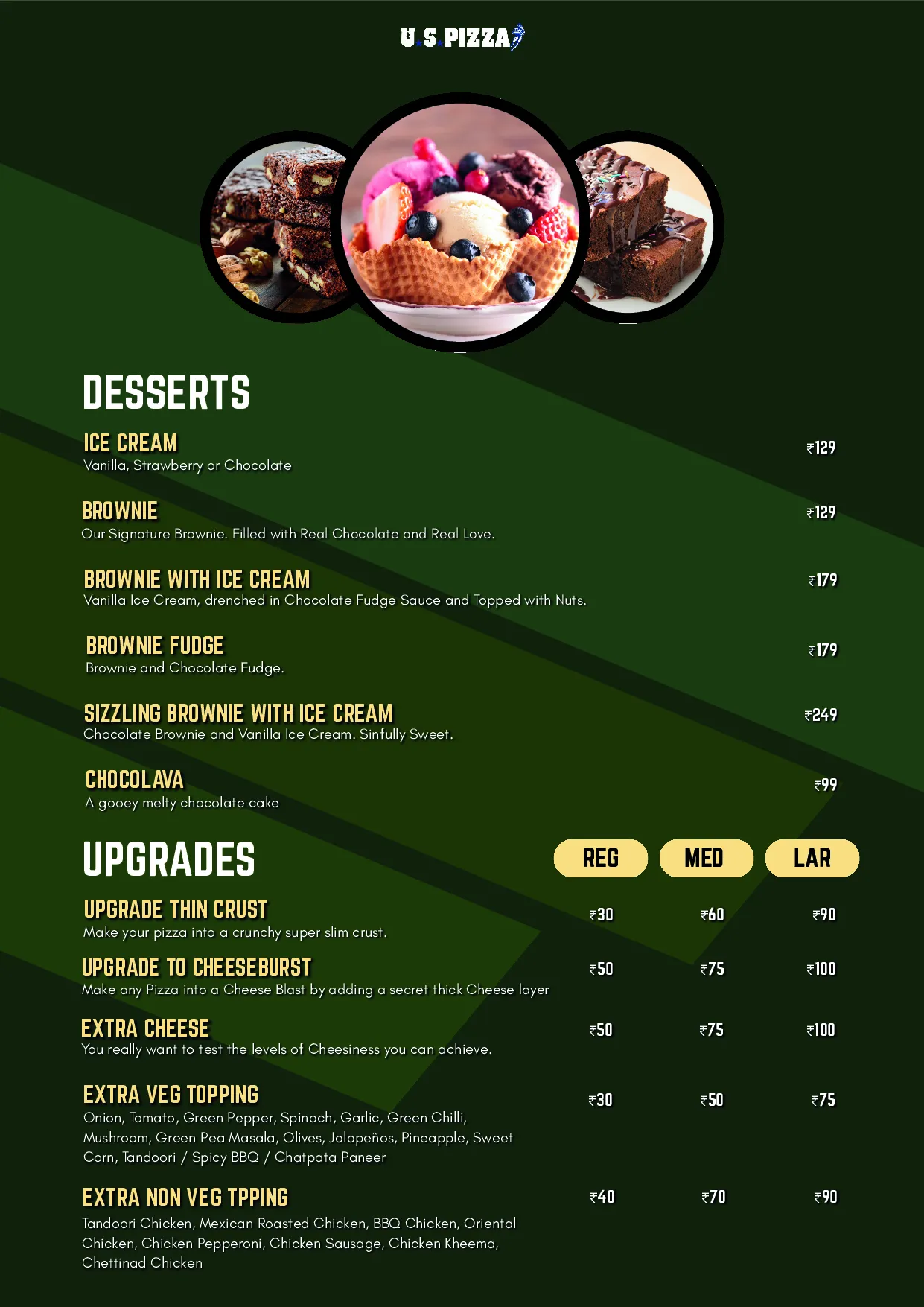 U.S.Pizza Kokapet — Dine-in menu — page 15 of 17
