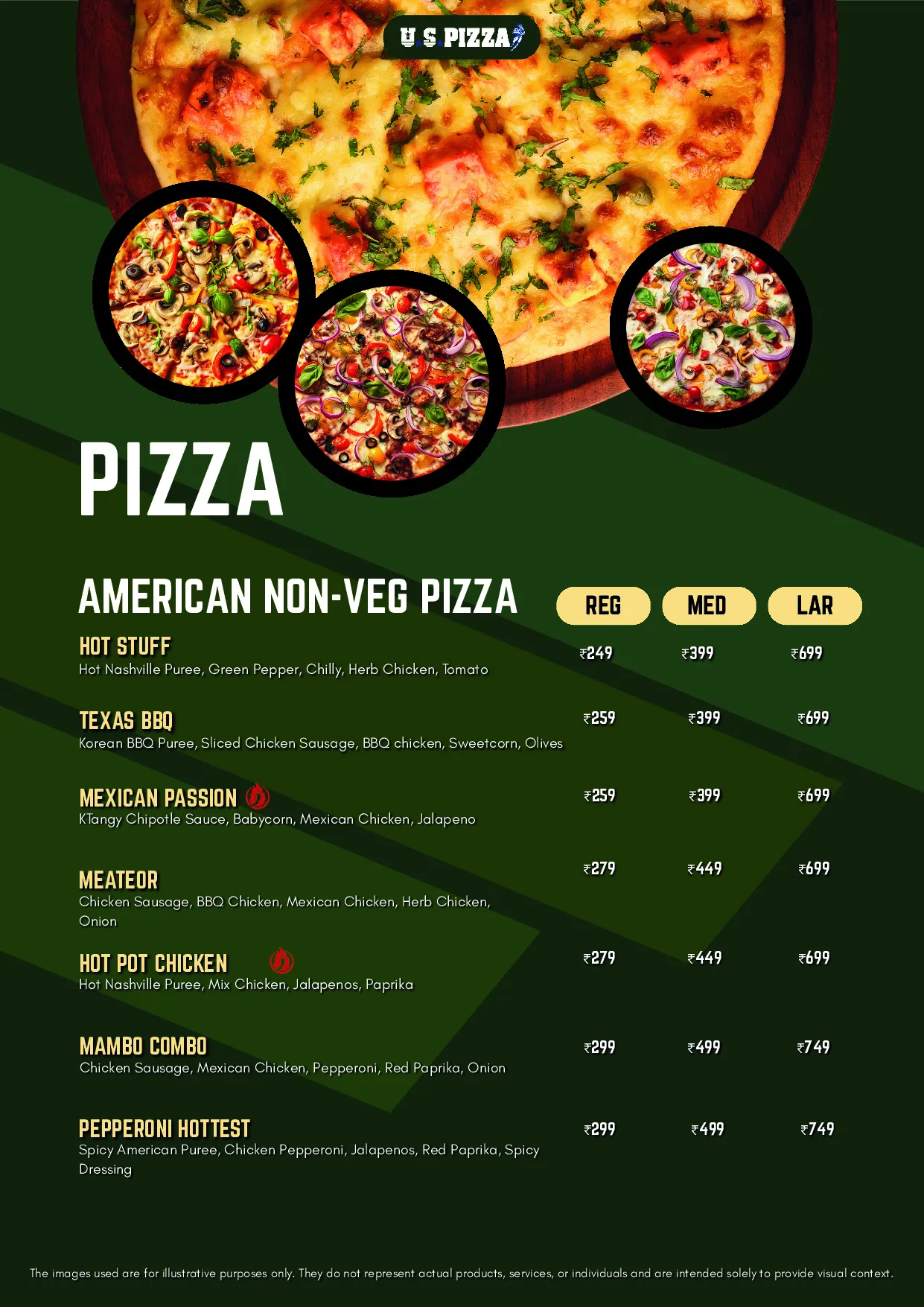 U.S.Pizza Kokapet — Dine-in menu — page 3 of 17