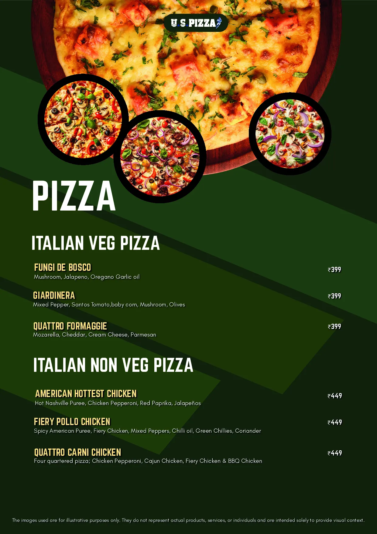U.S.Pizza Kokapet — Dine-in menu — page 6 of 17